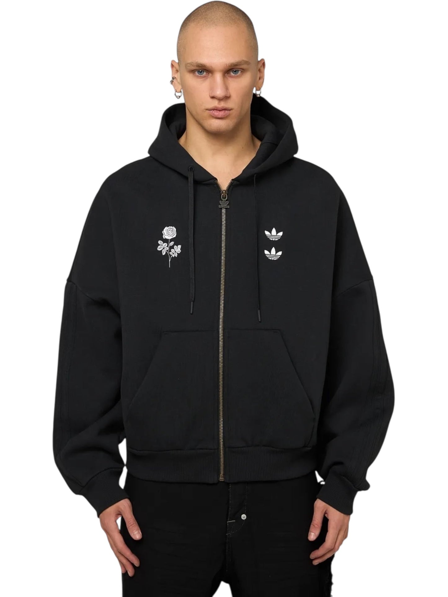 Willy Chavarria X Adidas KD9346 WC Zip Hoodie Black