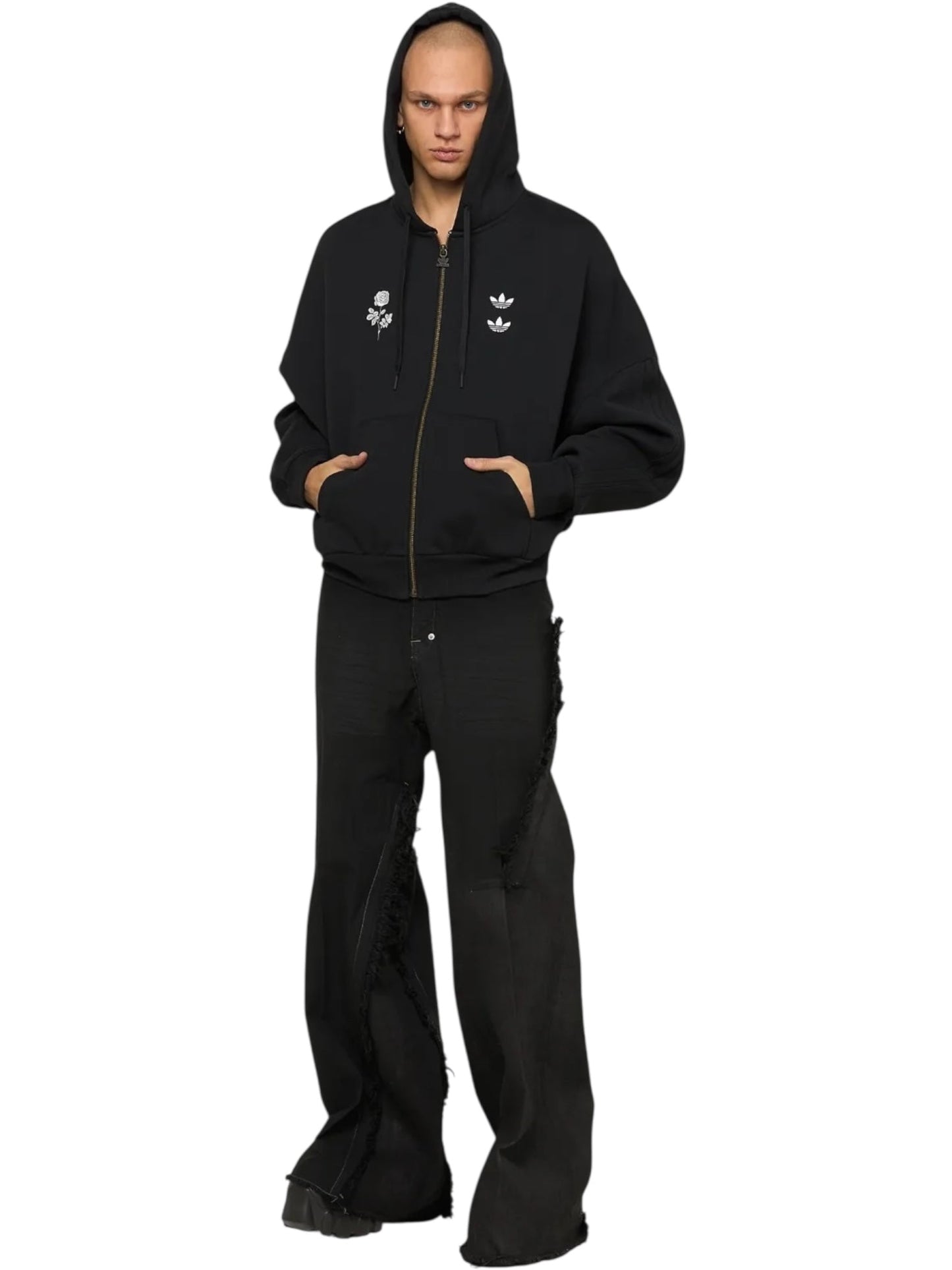 Willy Chavarria X Adidas KD9346 WC Zip Hoodie Black