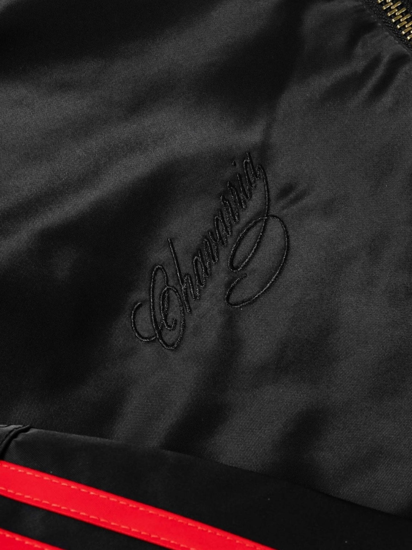 Willy Chavarria X Adidas KD9361 WC Satin Bomber Black