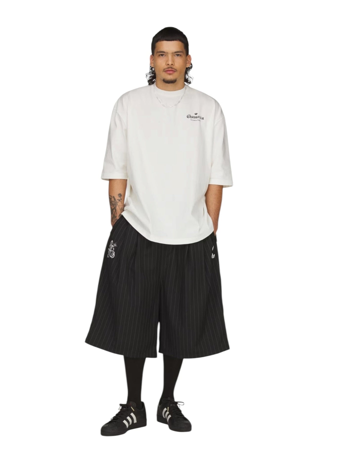 Willy Chavarria X Adidas KR8687 WC Logo SS Tee Owhite