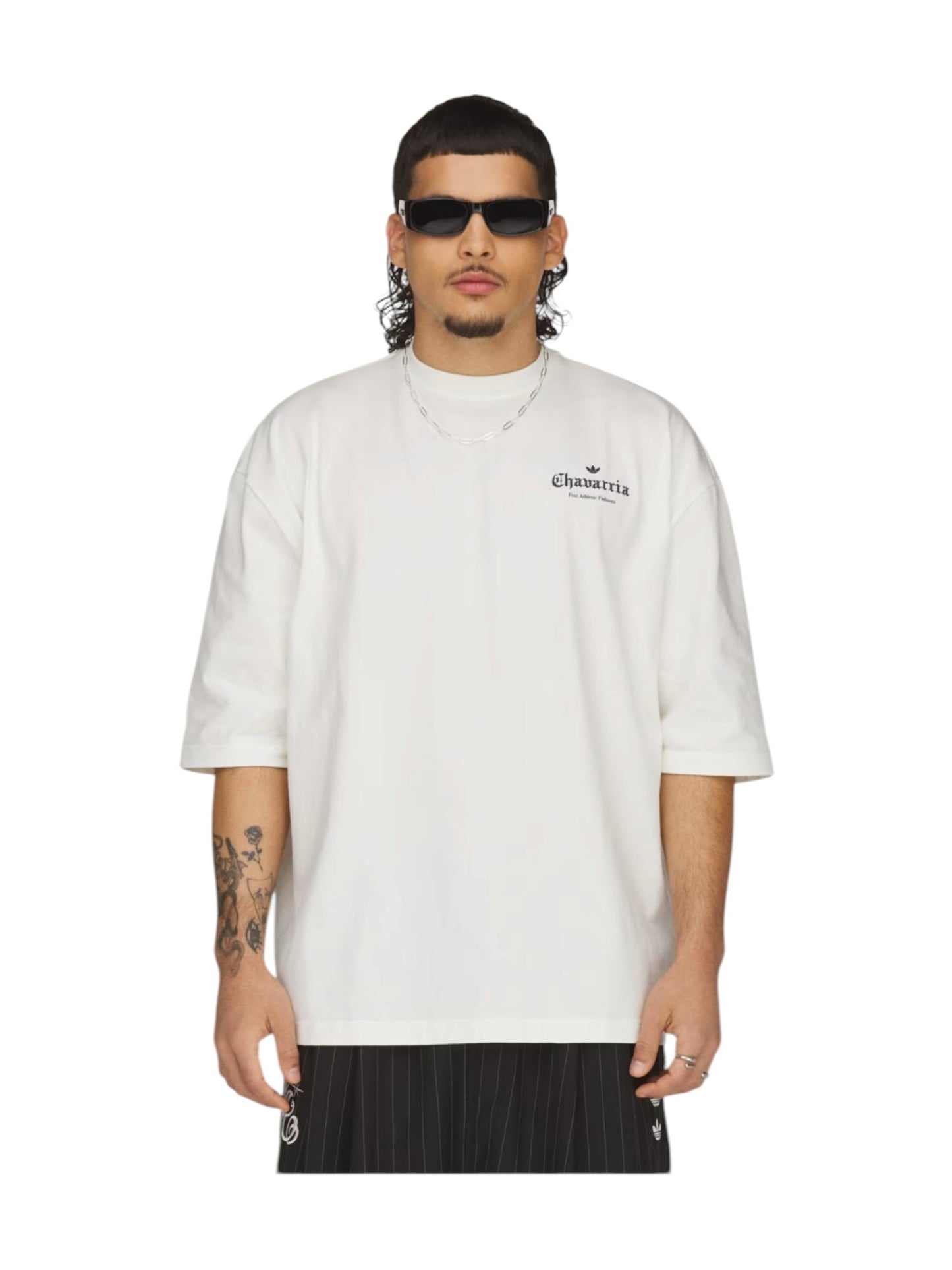 Willy Chavarria X Adidas KR8687 WC Logo SS Tee Owhite