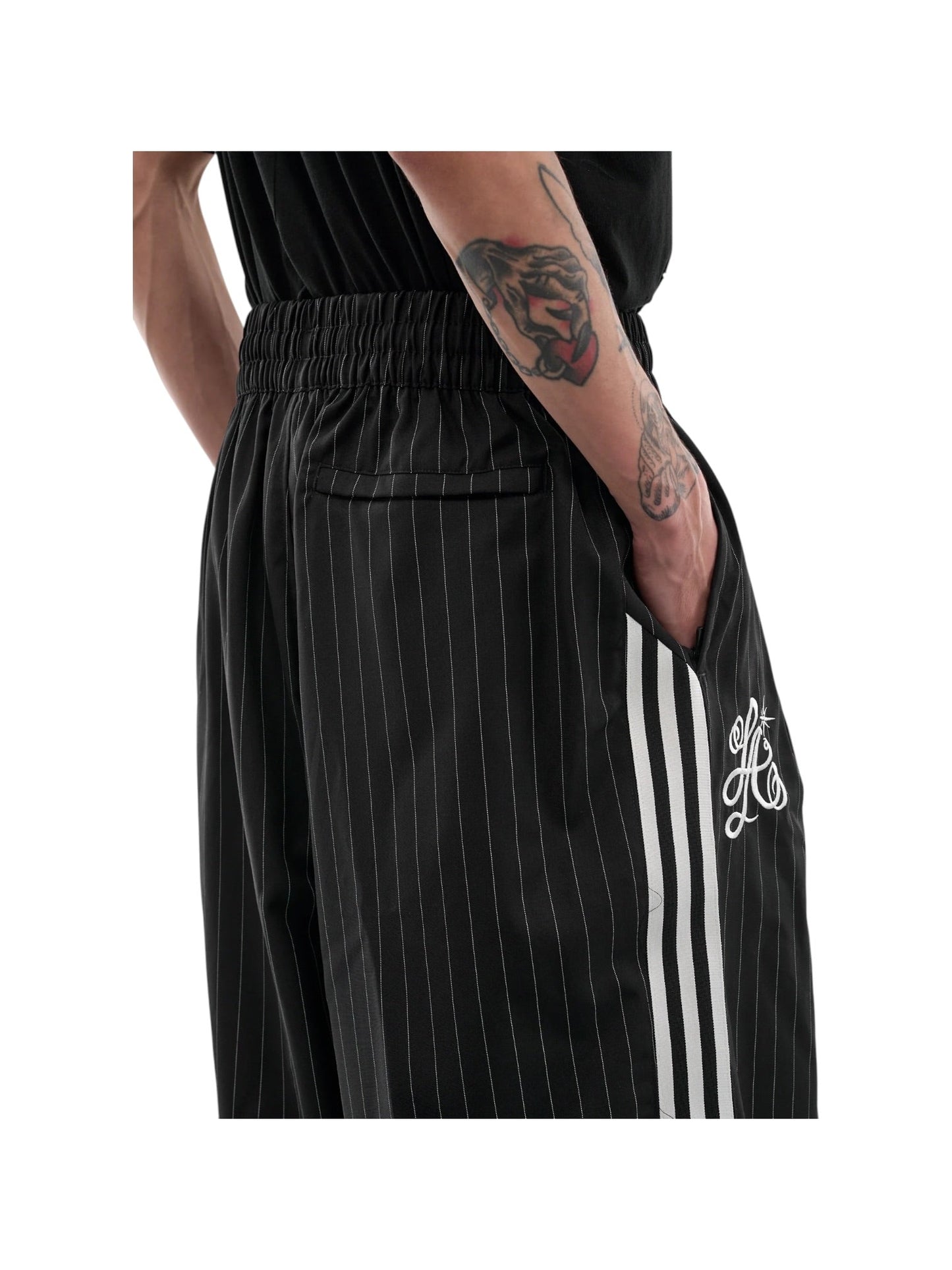 Willy Chavarria X Adidas KV2247  WC Pinst Short Black/White