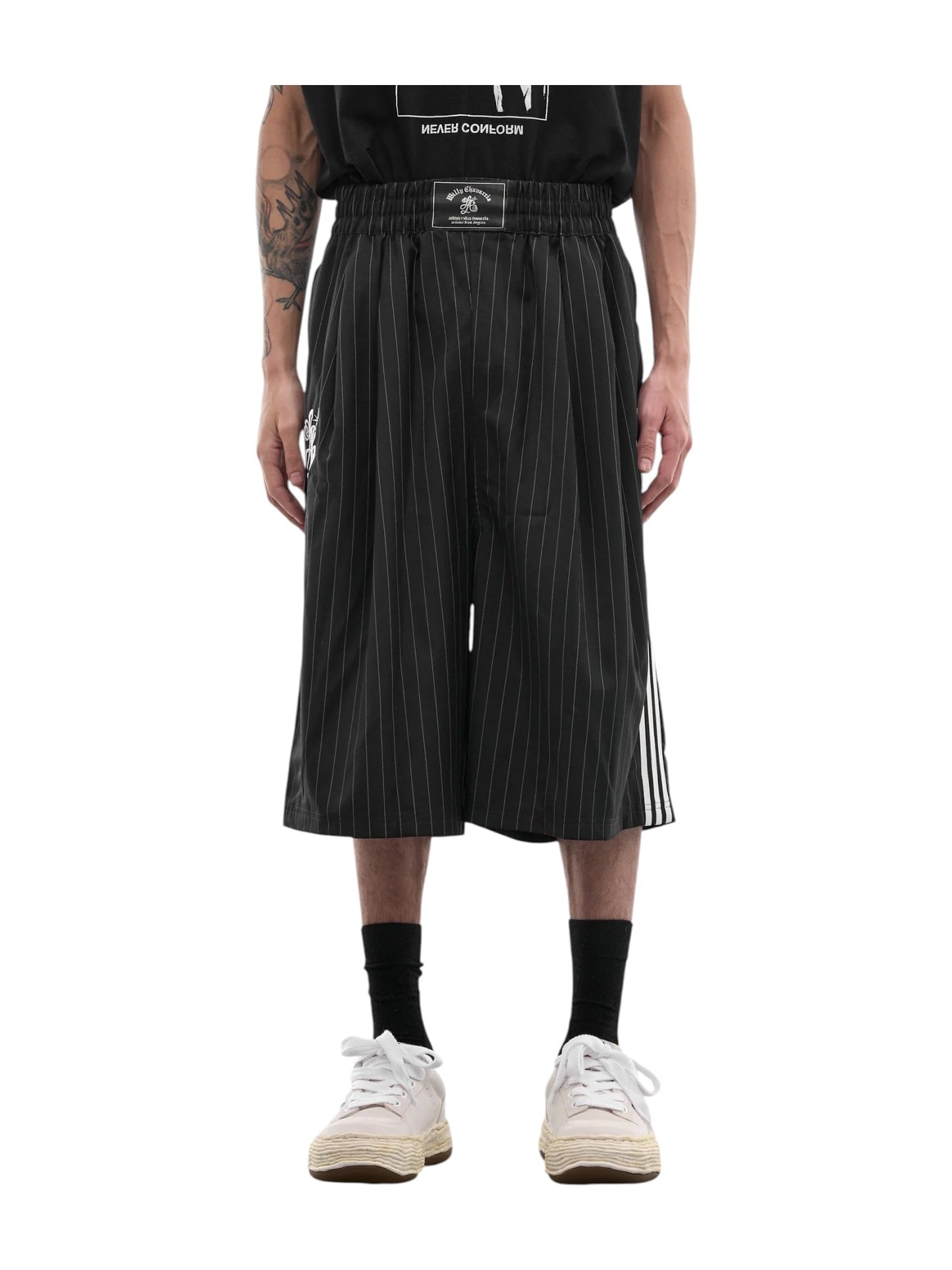 Willy Chavarria X Adidas KV2247  WC Pinst Short Black/White