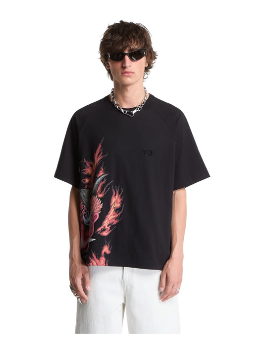 Y-3 X Adidas KQ8592 GFX SS Tee Black