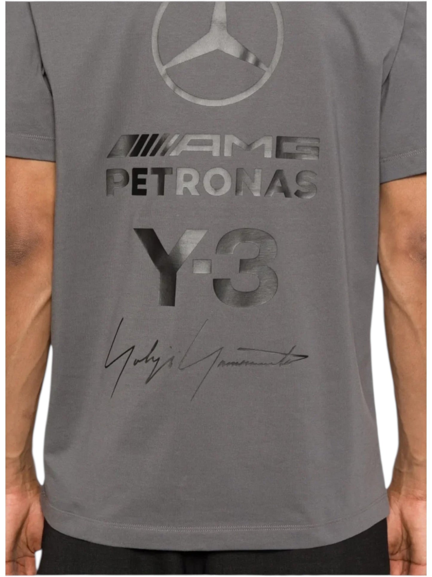 Y-3 X Adidas KS4838 F1 Logo SS Tee Granit