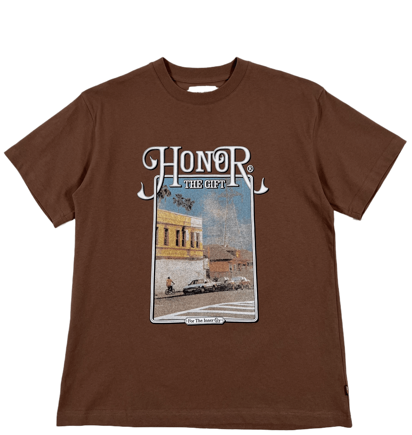 Probus HONOR THE GIFT C-FALL OUR BLOCK S/S TEE BROWN S