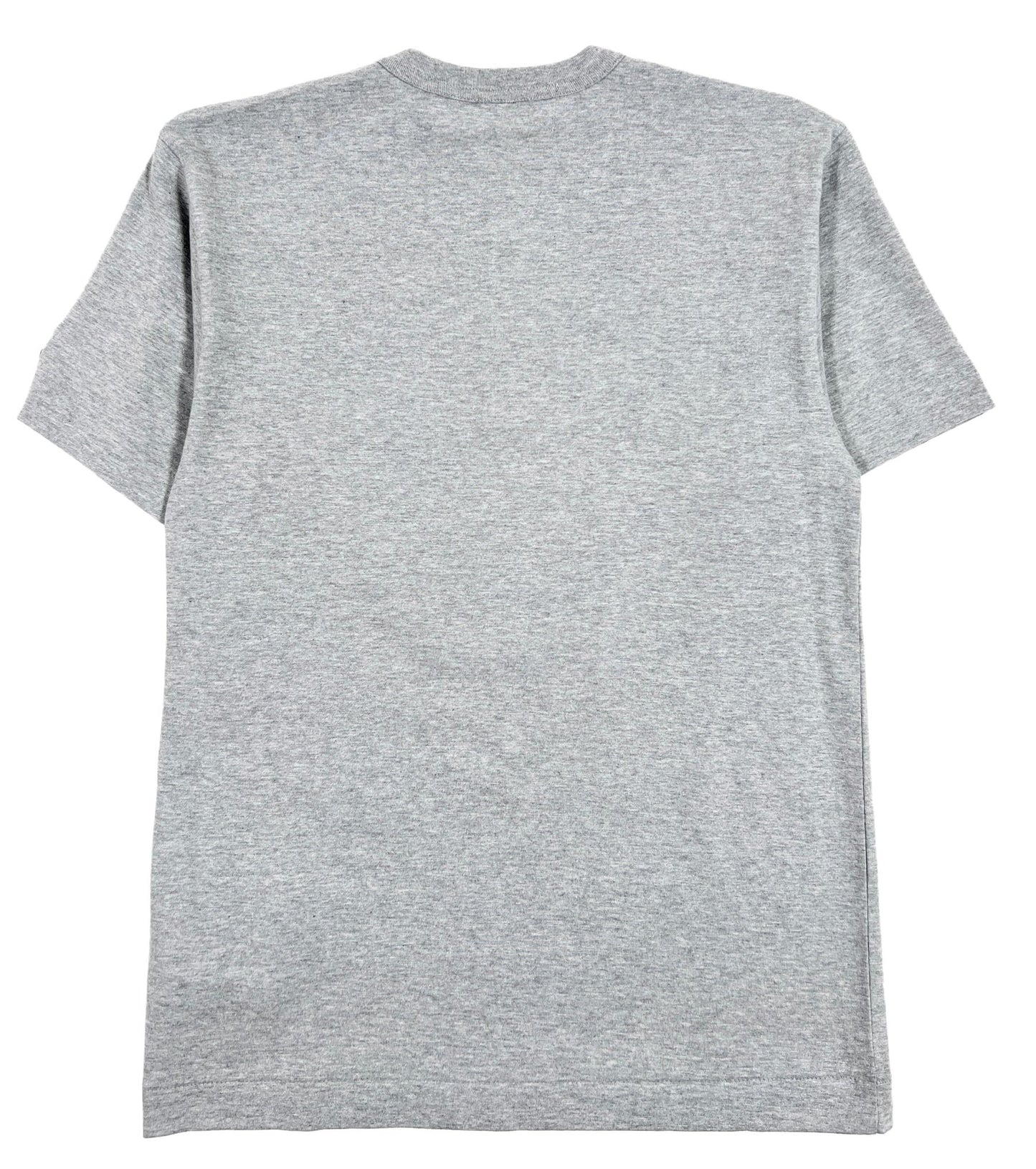 Comme des Garçons grey vintage reworked t-shirt with padded front panels —  fall 2018 - V A N II T A S