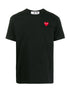 Probus COMMES DES GARCONS P1T108 PLAY T-SHIRT RED HEART BLACK COMMES DES GARCONS P1T108 PLAY T-SHIRT RED HEART BLACK S