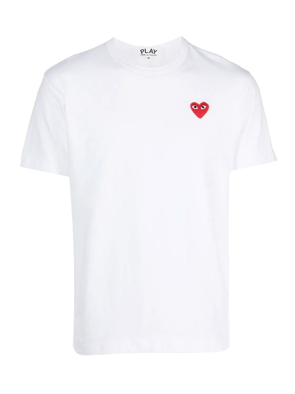 Probus COMMES DES GARCONS P1T108 PLAY T-SHIRT RED HEART WHITE COMMES DES GARCONS P1T108 PLAY T-SHIRT RED HEART WHITE S