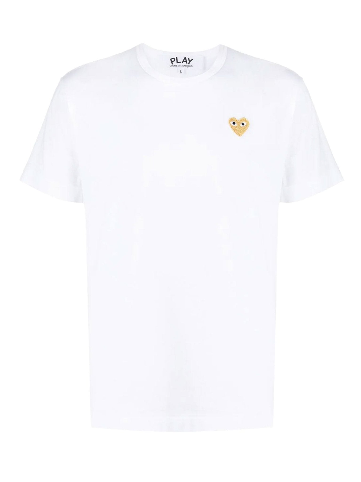 P1T216 Play T Shirt Gold Heart