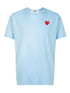 Probus COMMES DES GARCONS P1T272 PLAY RED HEART T-SHIRT BLUE COMMES DES GARCONS P1T272 PLAY RED HEART T-SHIRT BLUE S