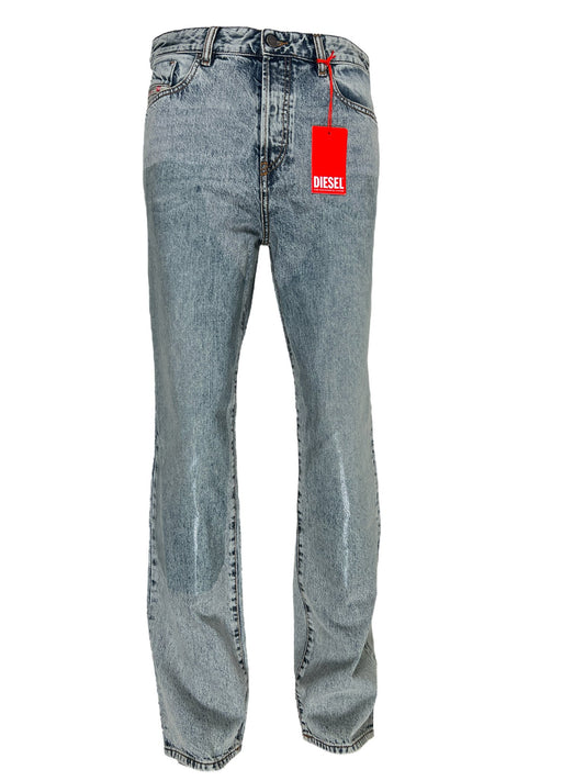 New coated denim DIESEL 1955 D-REKIV-S1 9160 jeans with a retail tag displayed.