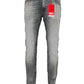 The Diesel 1979 Sleenker 9H74 skinny jeans, made from stretch denim and featuring a red DIESEL tag, are shown on a plain white background.