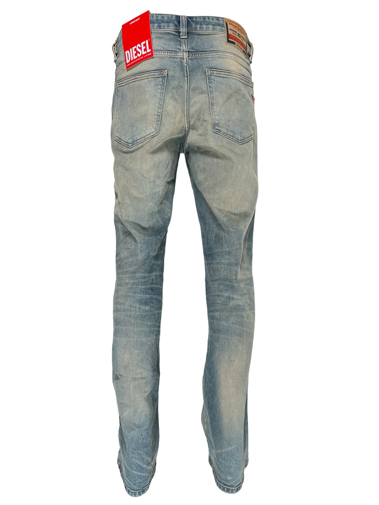A pair of DIESEL 1998 D-BUCK 9H78 bootcut jeans displayed against a white background.