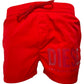DIESEL men's swimming shorts with drawstring waistband and glossy logo print.