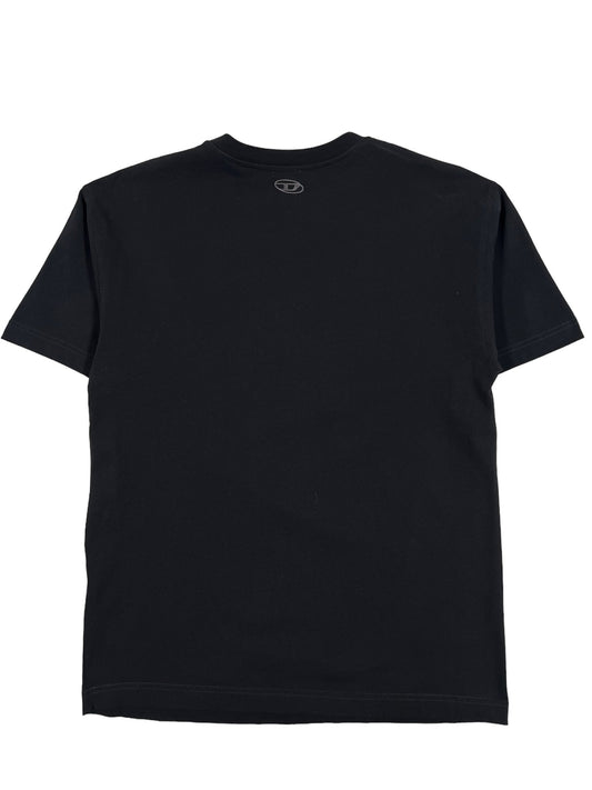A black DIESEL T-BUXT-N3 t-shirt on a white background.