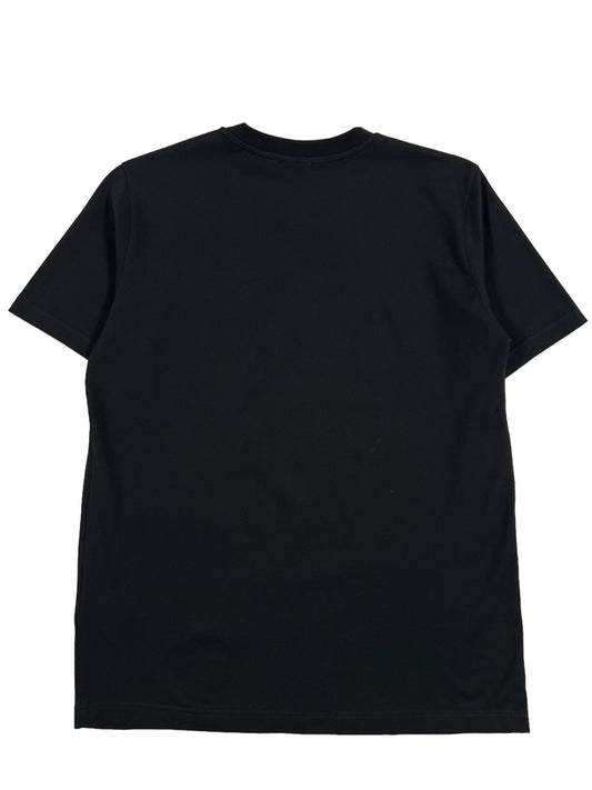 The back view of a black DIESEL T-JUST-MICRODIV T-SHIRT.