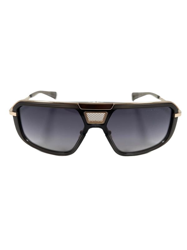 A pair of DITA MACH-EIGHT DTS400-A-02 sunglasses with a black frame and grey lenses.