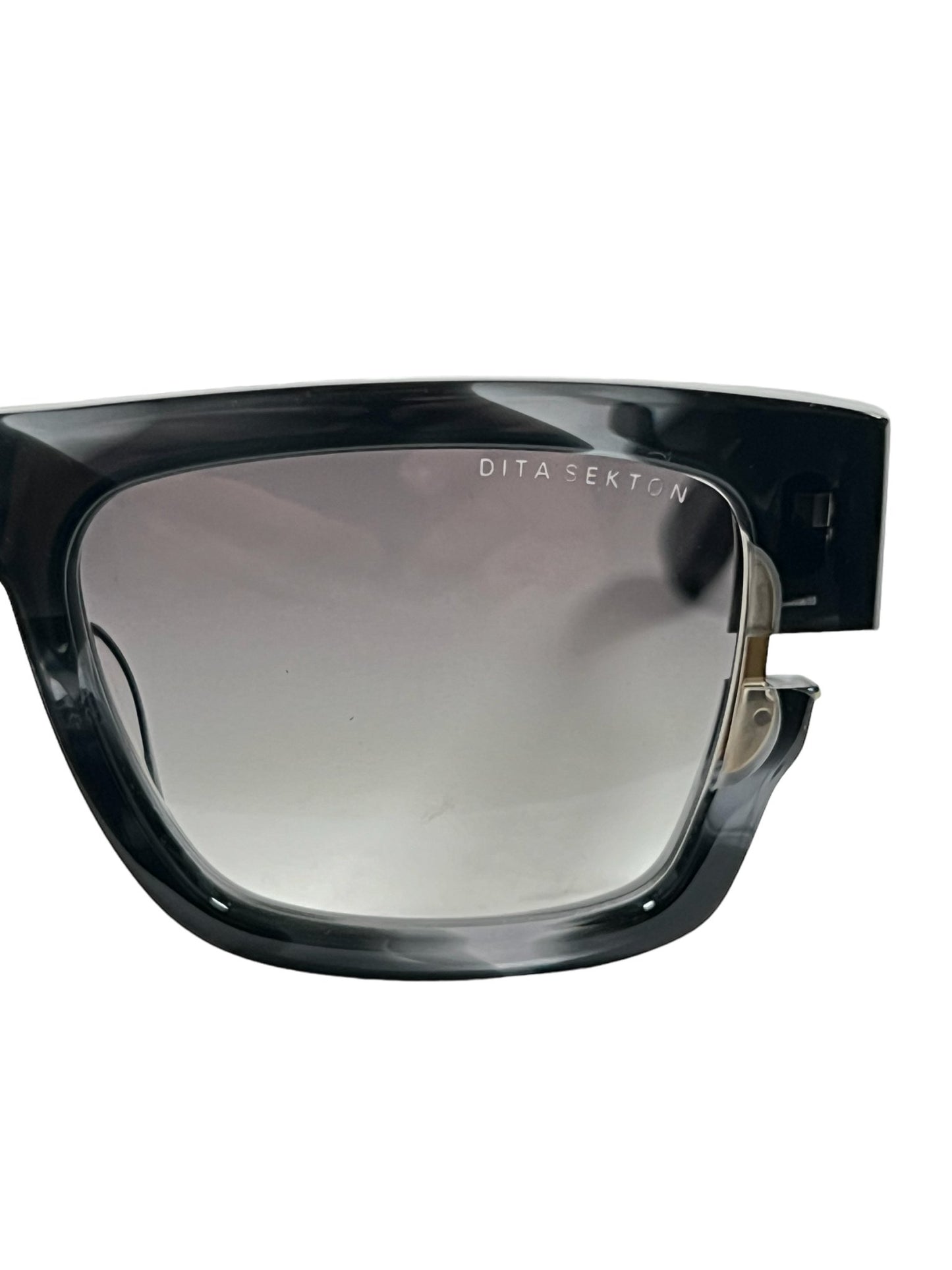 A pair of black DITA SEKTON DTS122-53-06 sunglasses on a white background.
