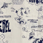 This short sleeve shirt, crafted by DOM REBEL, showcases a whimsical design with black doodles of animals, trees, and playful phrases like "Wild at Heart" and "Just Bearin' With Domrebel." The crisp white background enhances the delightful print. Made from Rayon and Tencel, this fabric is similar to your beloved Domrebel Bearing Camp Collar Shirt Beige.