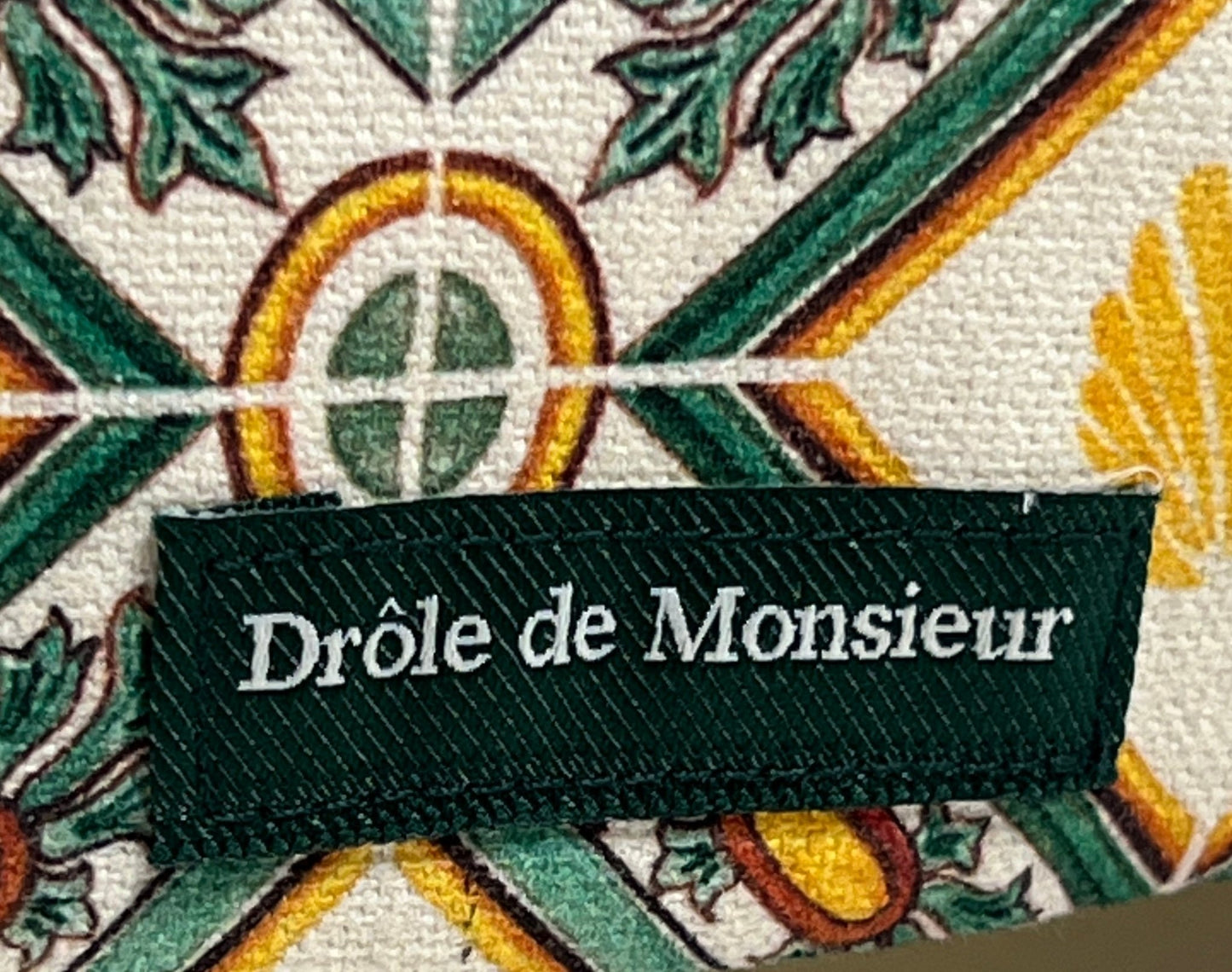DROLE DE MONSIEUR HAT CP117-CO041 LA CASQUETTE SHELL GREEN - DROLE DE MONSIEUR with print - DROLE DE MONSIEUR.