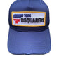 A navy blue embroidered DSQUARED2 BCM0563 BASEBALL CAP GABARDINE-NAVY hat.