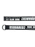 A DSQUARED2 BEM0503 BELT-NASTRO LOGATO-NERO lanyard, made in Italy.