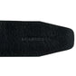 A black DSQUARED2 BEM0549 PLAQUE BELT BLACK with text on it.