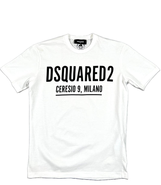A white DSQUARED2 S71GD1058 COOL TEE WHITE.