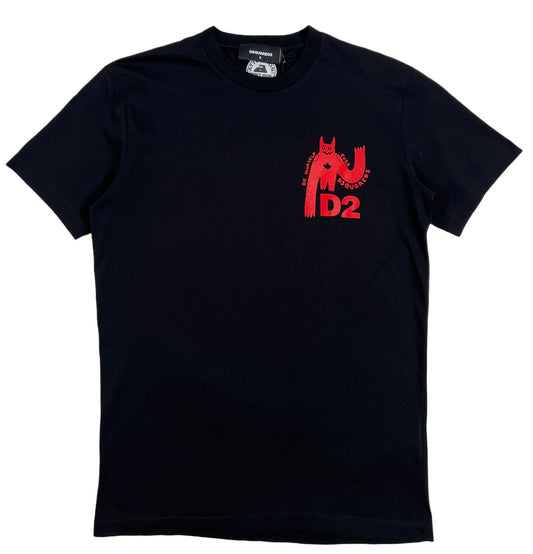 Probus DSQUARED2 S74GD1155 COOL FIT TEE BLACK S