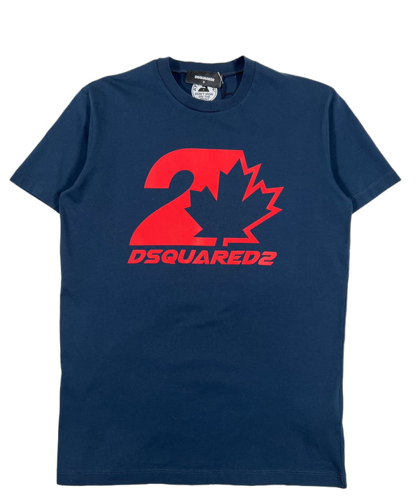 Probus DSQUARED2 S74GD1157 COOL FIT TEE NAVY BLUE S