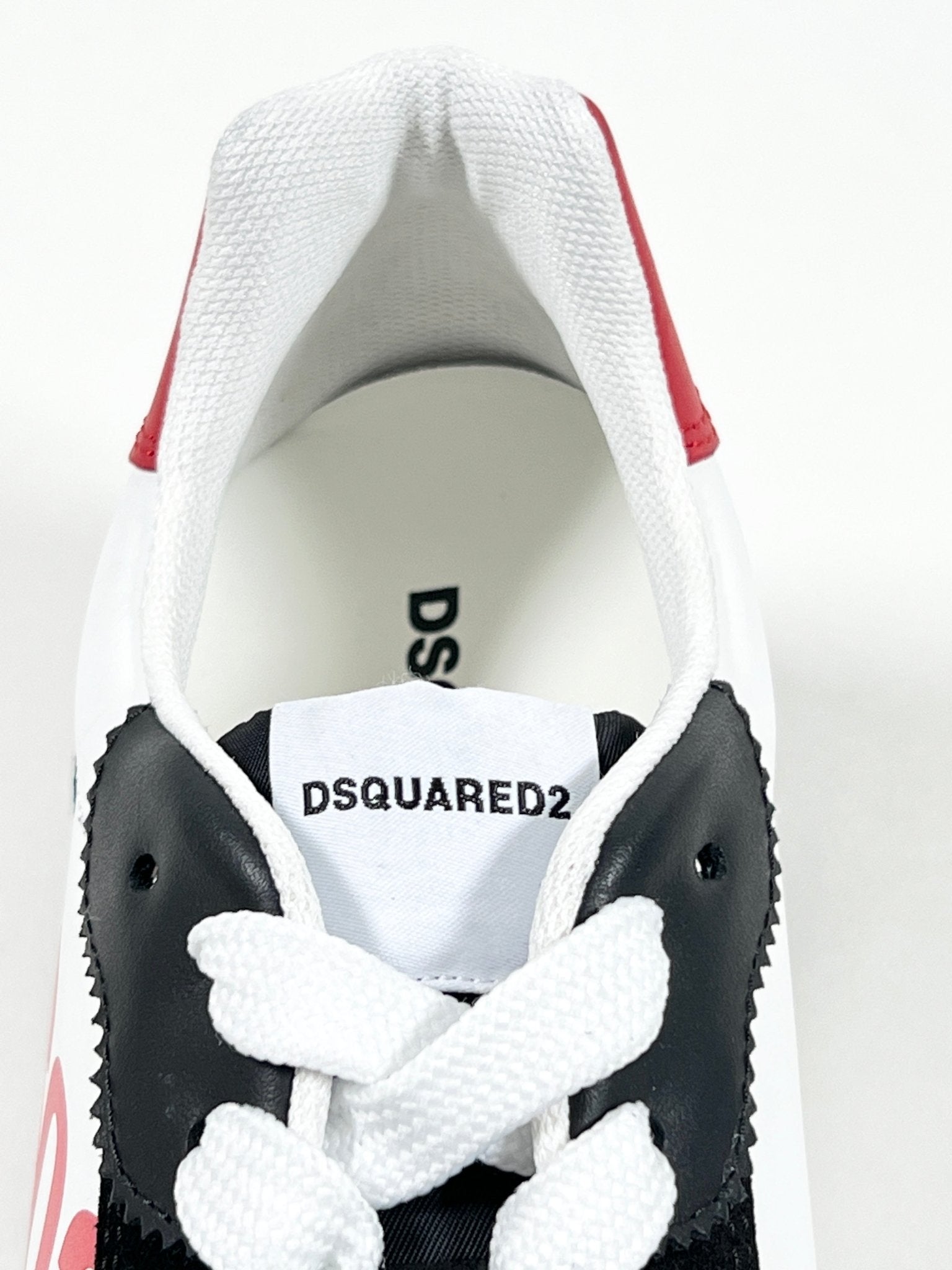 Probus DSQUARED2 SNM0270 VELOUR-NERO-BIANCO-ROSSO 8