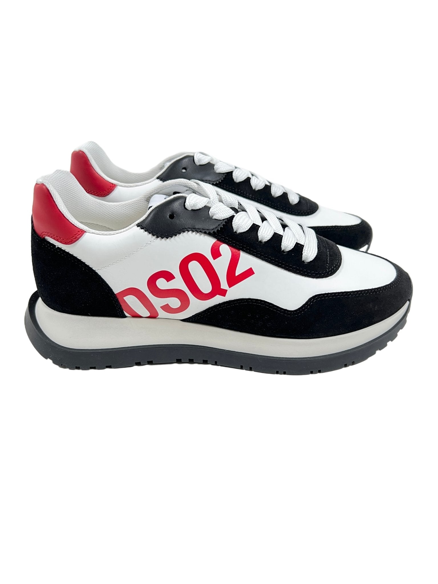 SNM0270 Sneakers Velour Nero Bianco Rosso