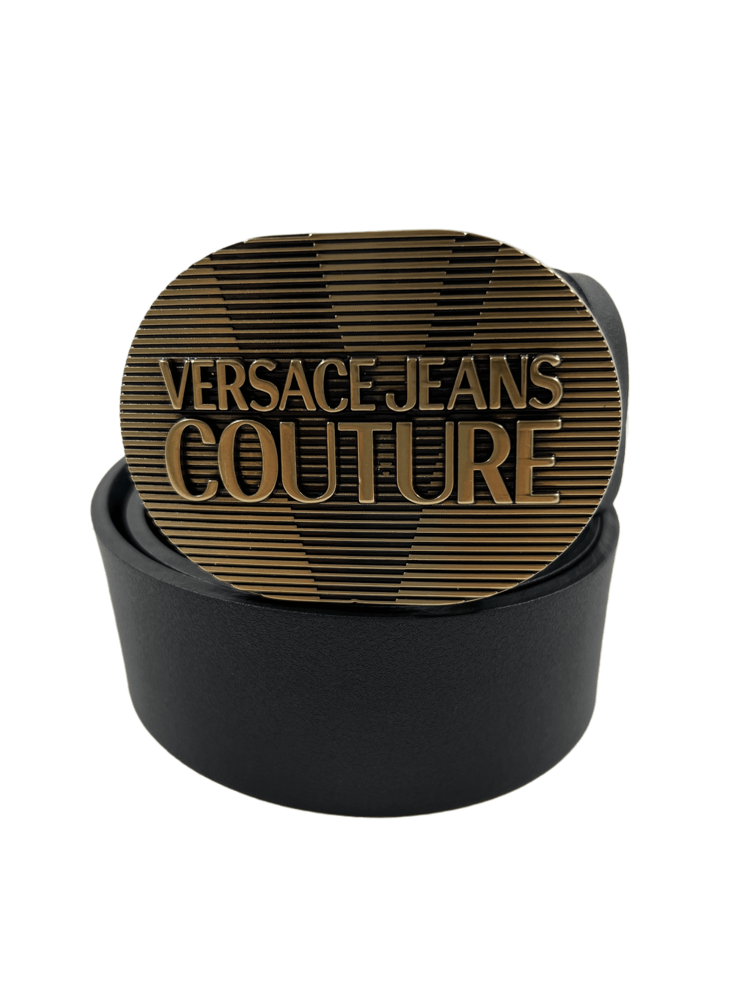 Probus VERSACE E73YA6F33-E71627-EPK3 BELT BLK-BRUSHED BRASS 95