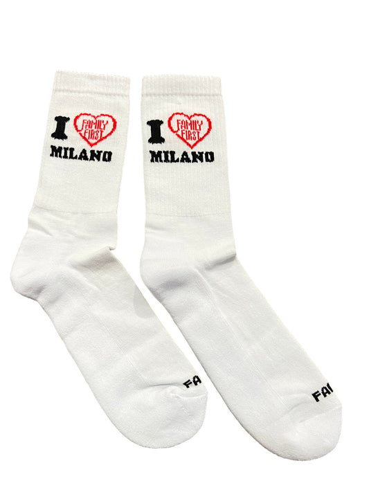 I love white FAMILY FIRST SF32BK SOCKS SPOON WHT socks.