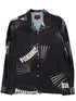 Comfortable PLEASURES Hawaiian shirt - black.