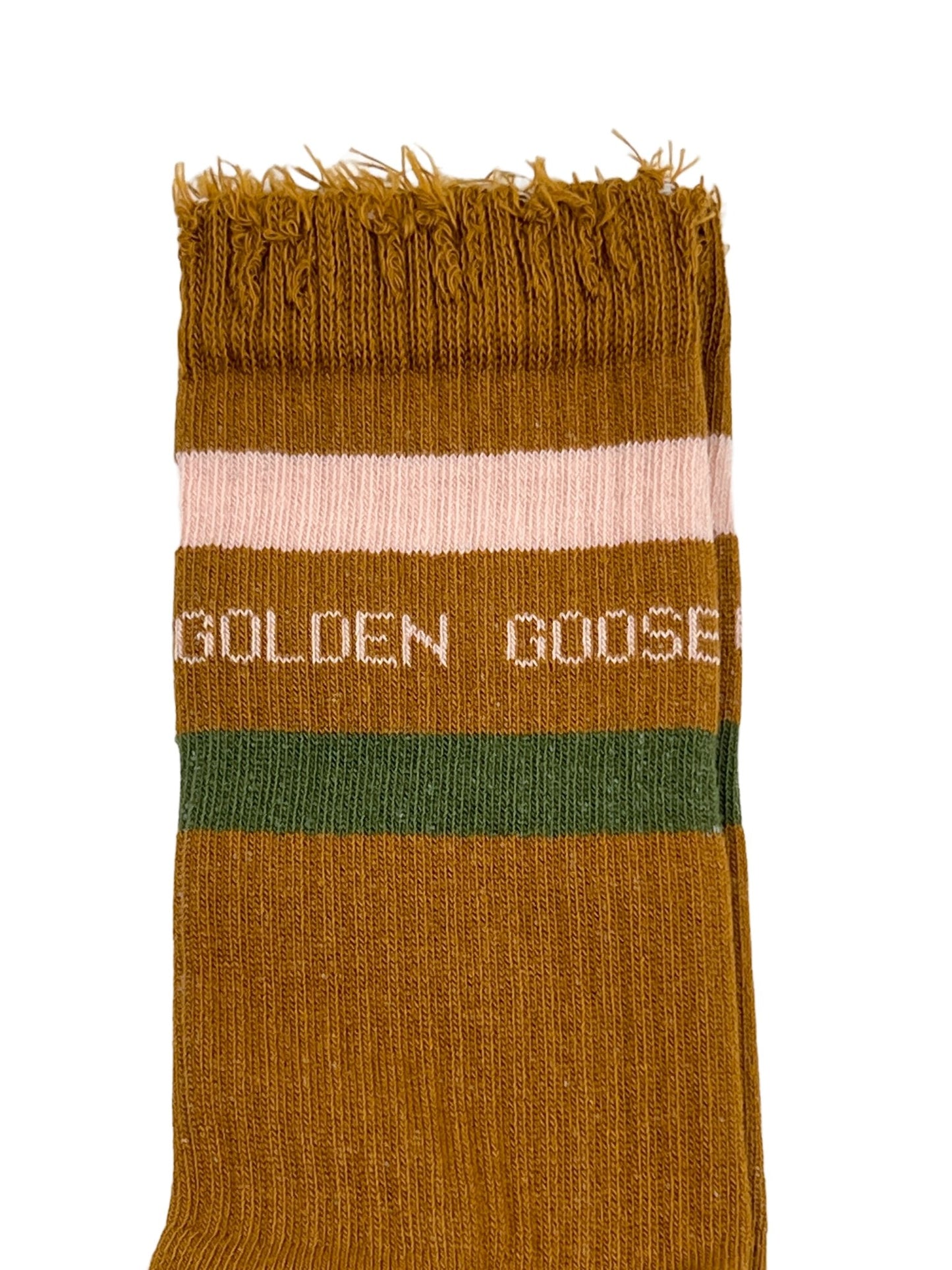 Probus GOLDEN GOOSE GUP00883 SOCKS HIGH RIB BROWN/GREEN/PINK M