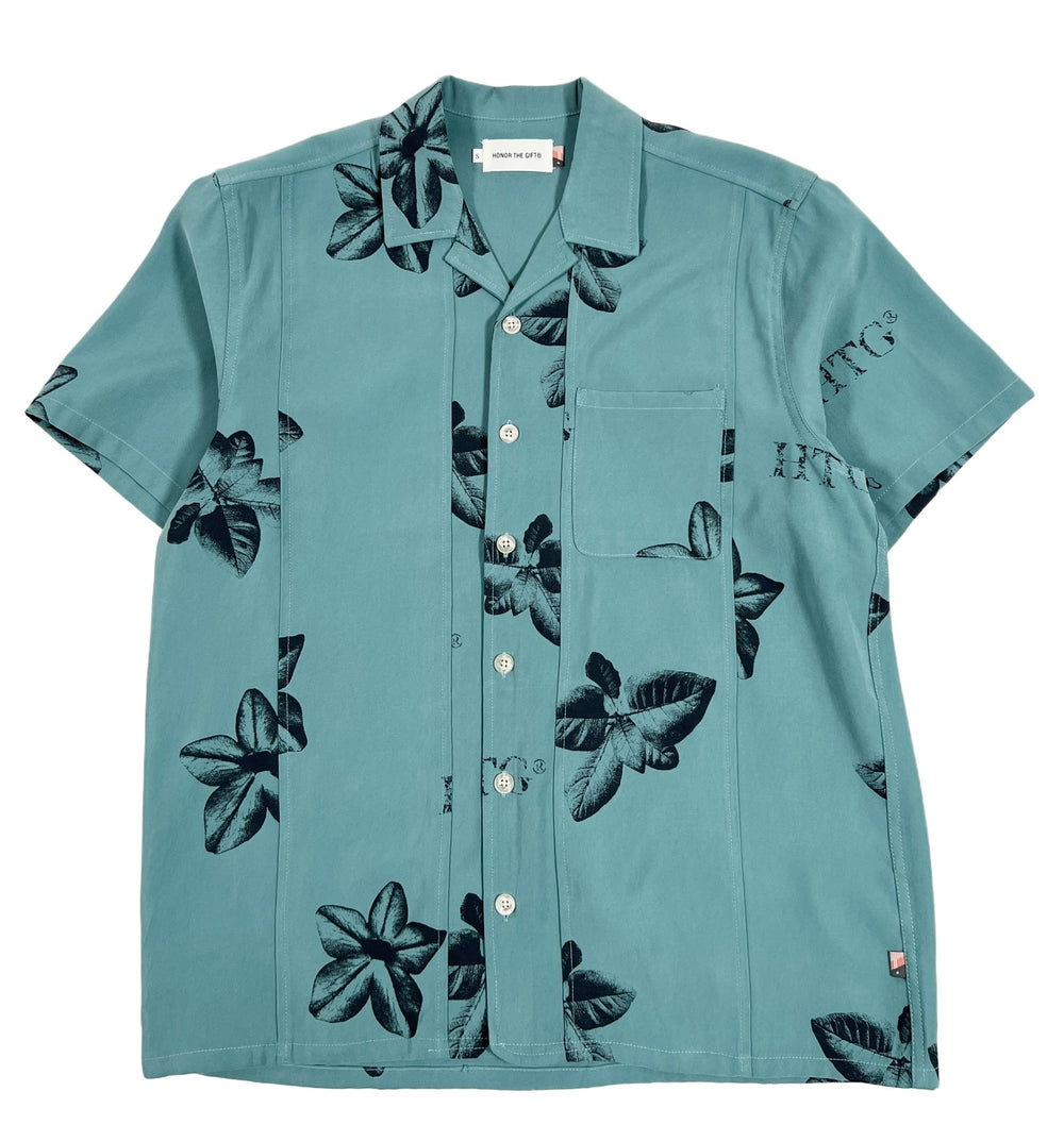 Probus HONOR THE GIFT TOBACCO SS BUTTON UP TEAL S