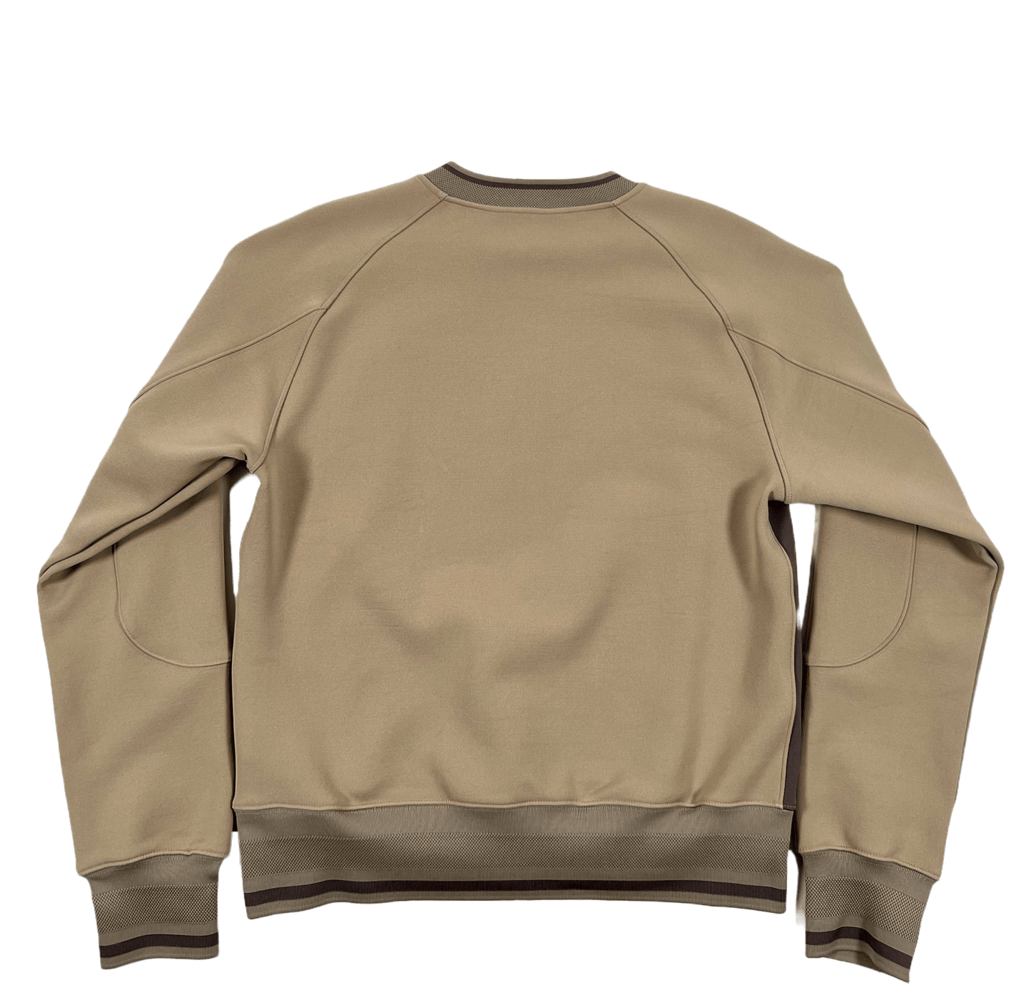 The back view of a beige polyester ADIDAS x Y-3 sweatshirt.