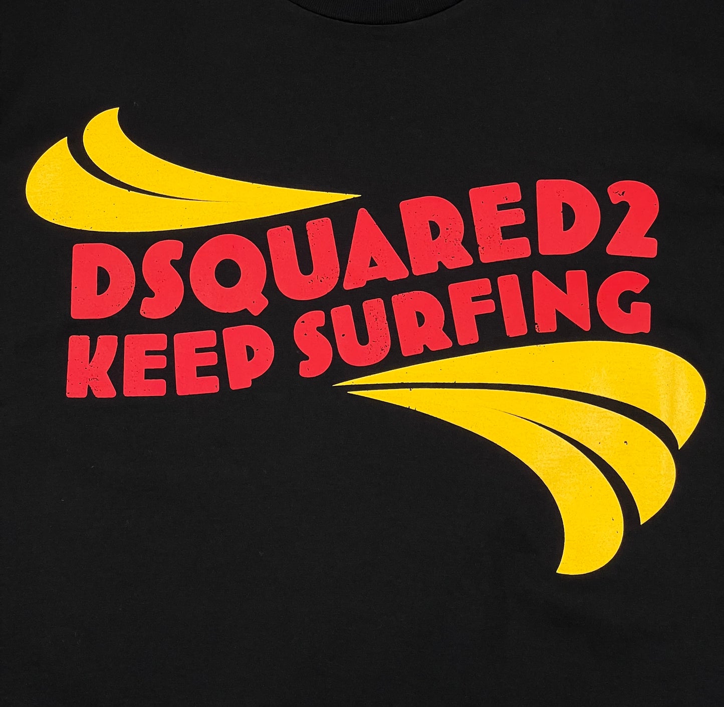 Probus DSQUARED2 S74GD1088 D2 KEEP SURFING TEE BLACK M