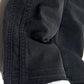 A close up of a pair of REPRESENT M07064 STRAIGHT LEG DENIM BLACK jeans.