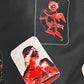 A black KSUBI ICONS BOARDSHORT shirt with red and black print on it.