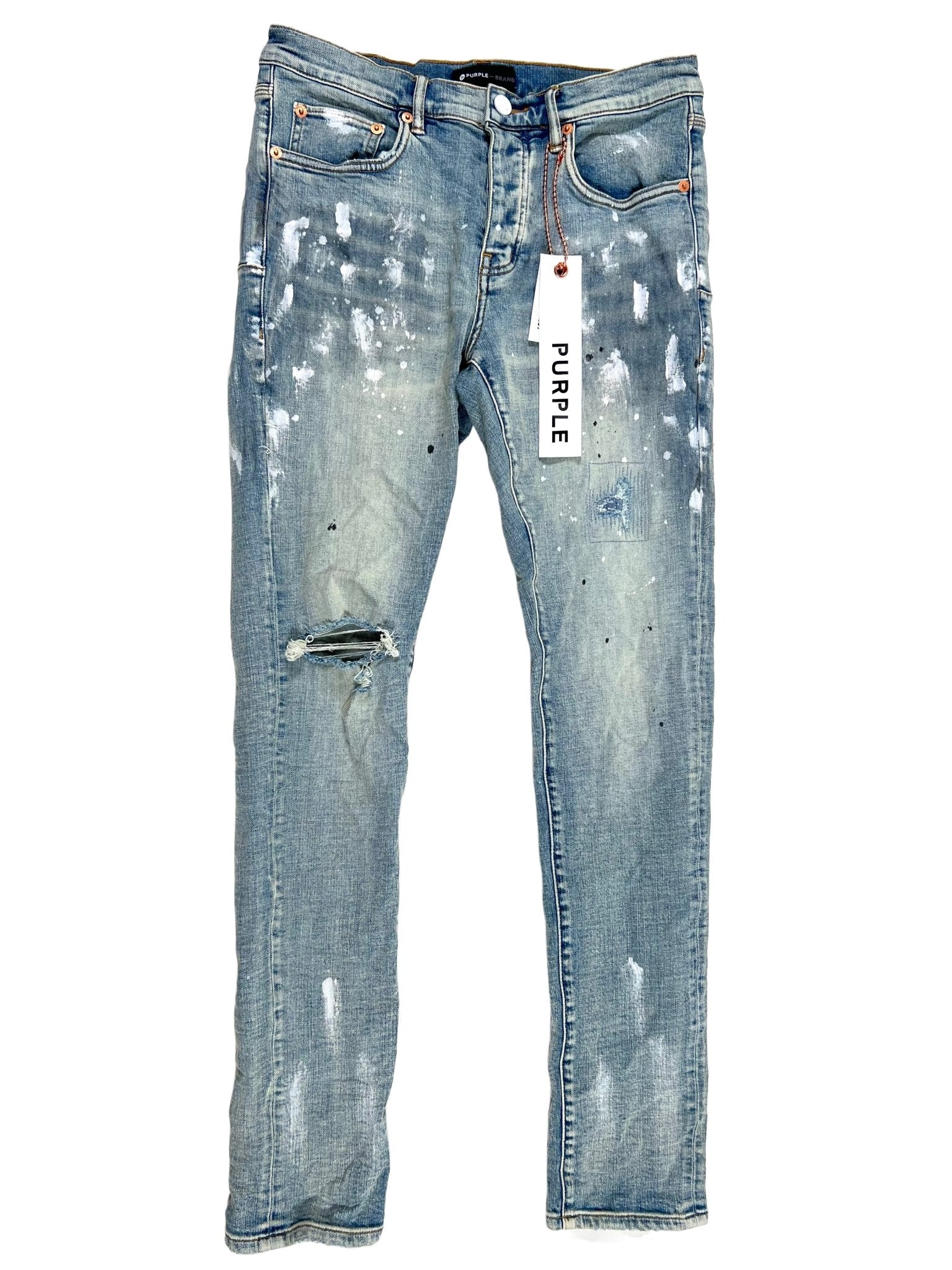 Jeans P001 LIA Light Indigo Paint Blowout