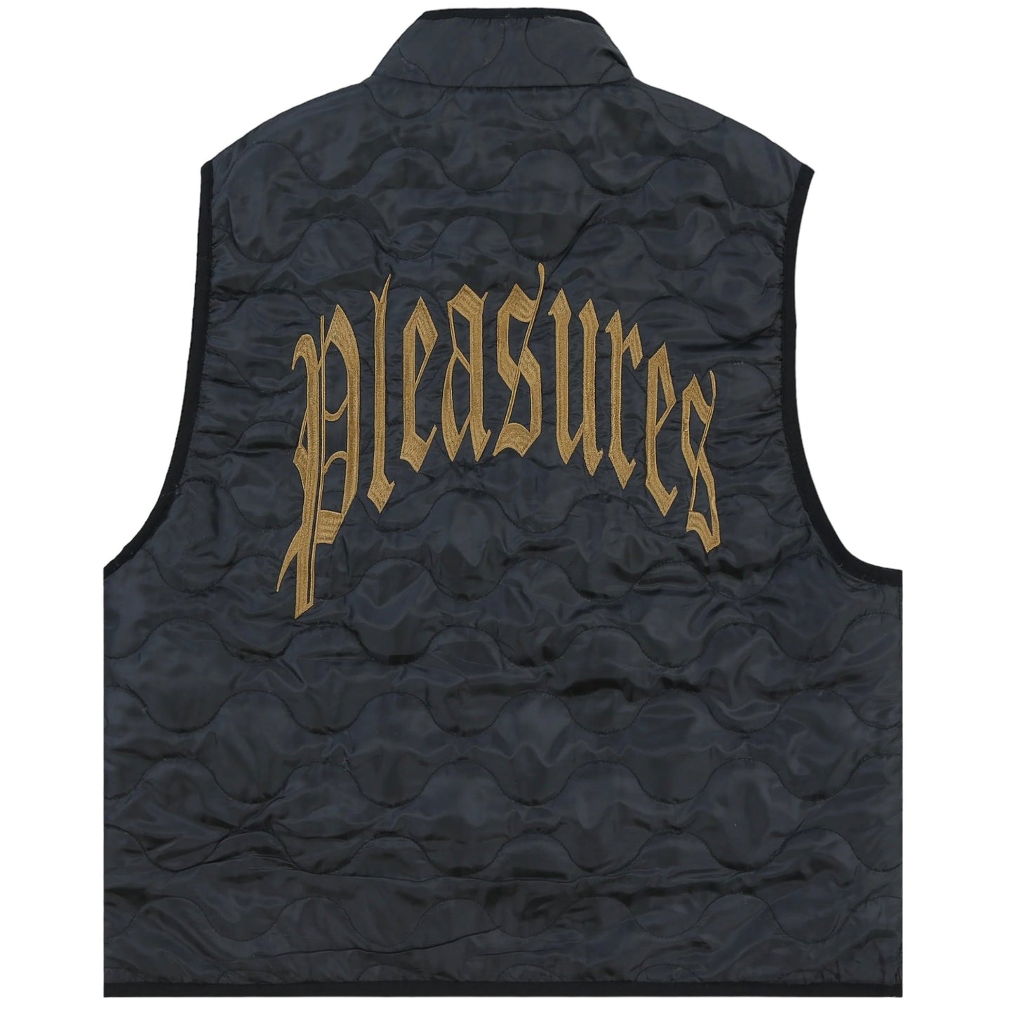 PLEASURES FELIS reversible vest in cheetah fabric - black.