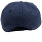 The Pleasures Soul Snapback Nvy by PLEASURES is a navy blue cotton baseball cap, designed in collaboration with Triple 5 Soul, featuring an adjustable snap closure and shown from the back.