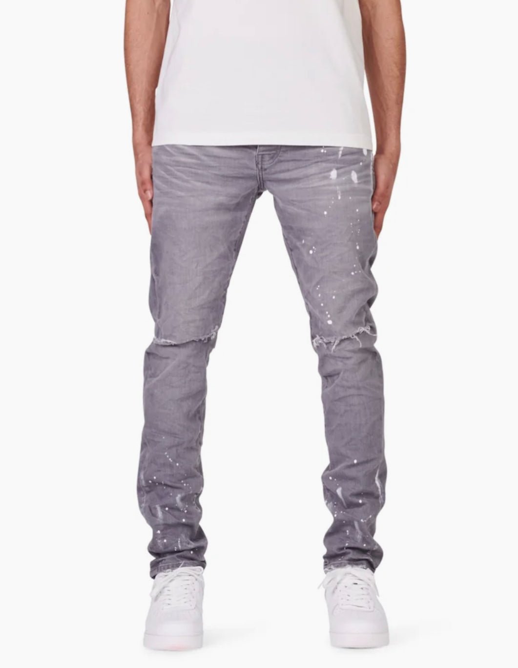 Purple Jeans - Metallic Silver - Grey - P001 – Dabbous