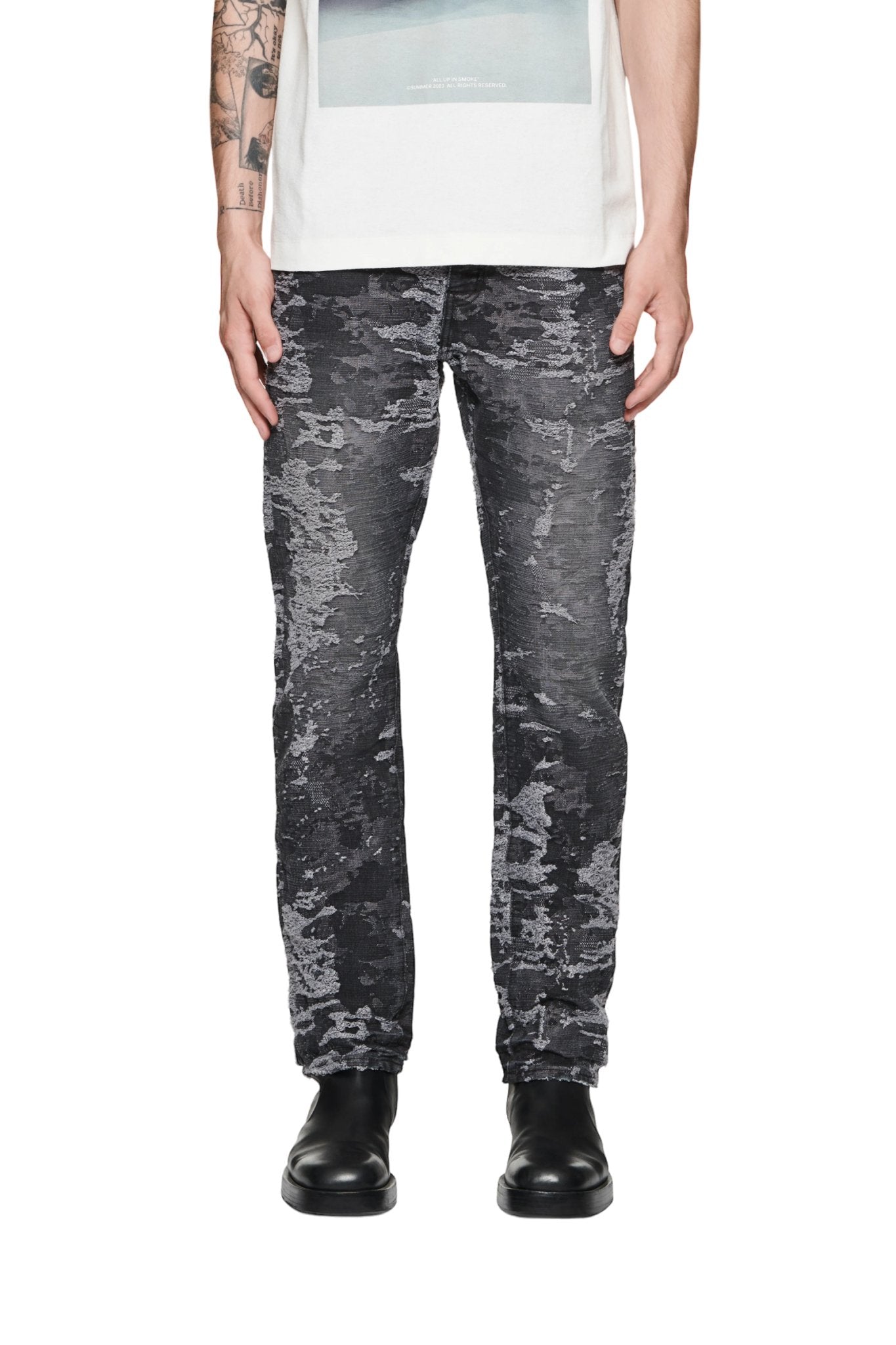Purple Brand Jeans Men Slim Straight Mid Rise Blue P005 $295 Size