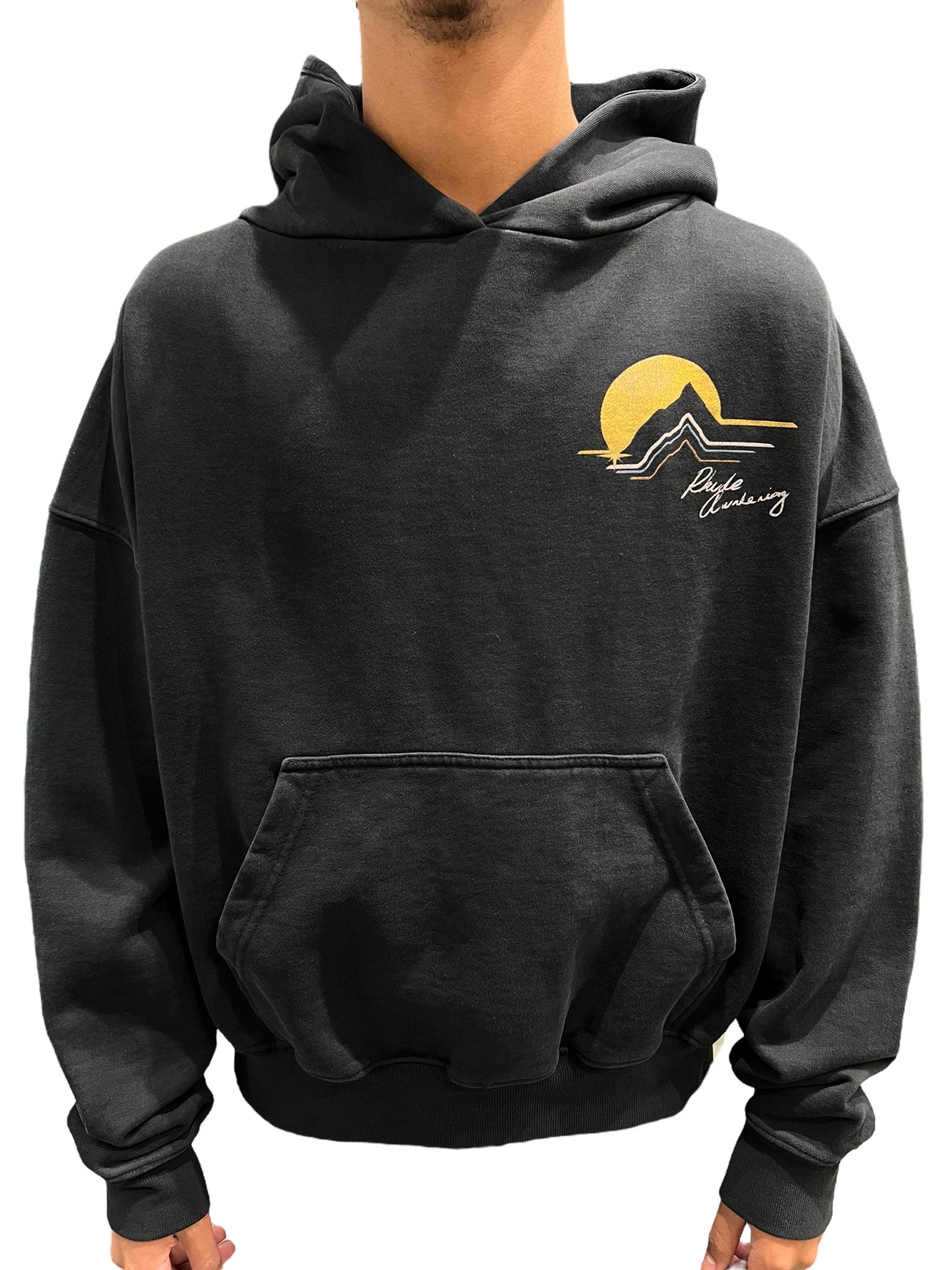 RHUDE AWAKENING HOODIE VTG BLACK