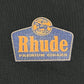 Rhude graphic logo on a RHUDE GRAND CRU HOODIE VTG BLACK.