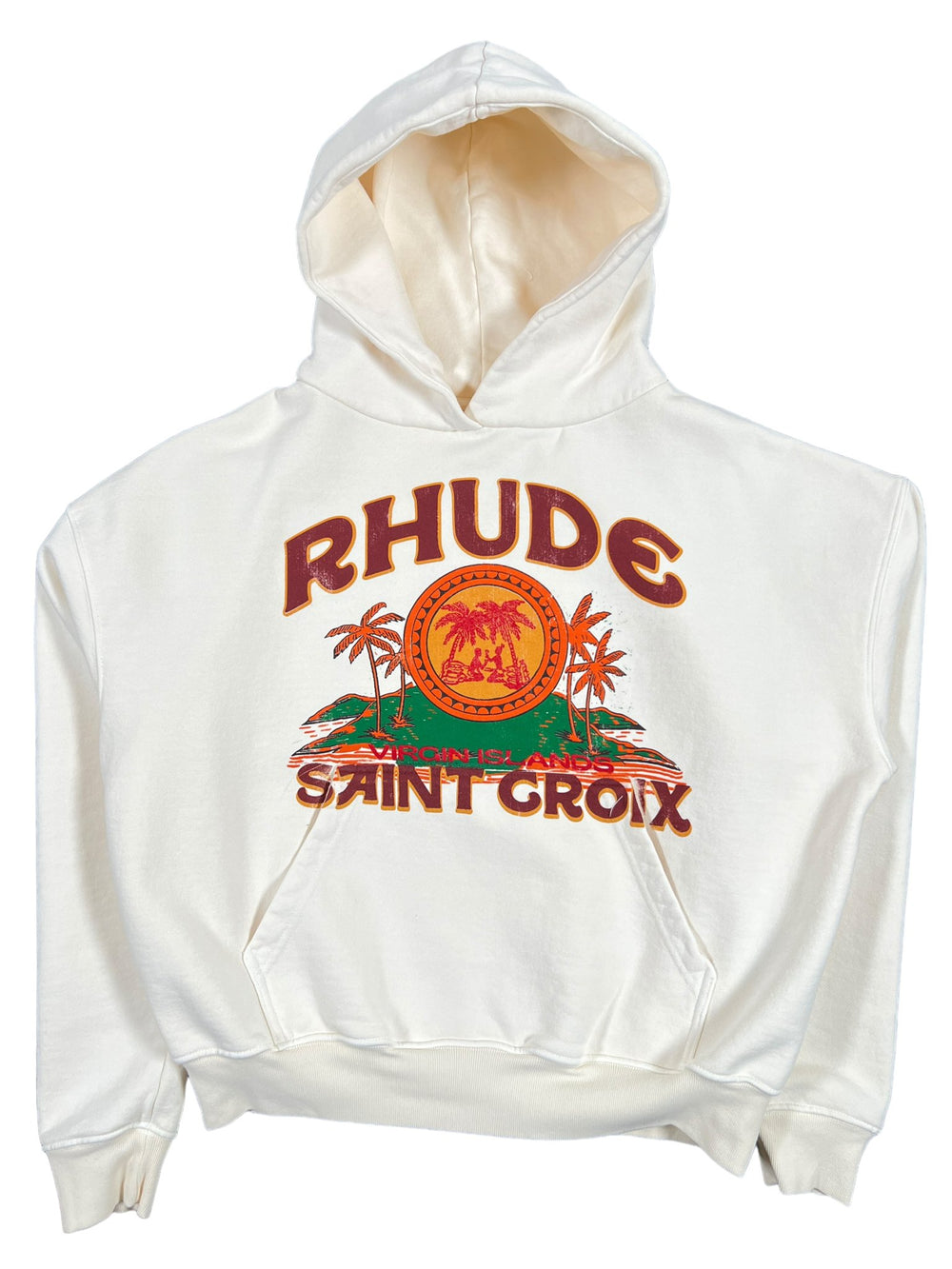 Probus RHUDE ST. CROIX HOODIE WHT RHUDE ST. CROIX HOODIE WHT VTG WHITE